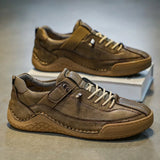 ADVBRIDGE  -  Designer Shoes Men Fashion Spring Autumn Large Men's Casual Shoes Leather Shoe Fashionable Handmade Man Shoes Sneakers Men
