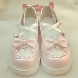 Advbridge Summer Lolita Sweet Sandals Women Japanese Style Bow Kawaii Chic Mary Janes Shoes Round Toe Shoes Wholesale Drop shipping