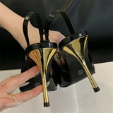 ADVBRIDGE  -  Spring Design Inlay Diamonds Woman Pumps Sexy Thin Low Heels Pointed Toe Elegant Slingbacks Prom Banquet Mules Shoes
