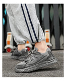 Advbridge Fashion Men Running Shoes Breathable Male Sports Shoes Anti-slip Men's Walking Shoes Outdoor Lace-up Sneakers