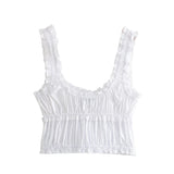 ADVBRIDGE  -  Women's Bow Decorated Poplin Camisole Official Store Women's 2000s Tops Clothing Youth Tops Corsets