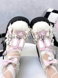 Advbridge Japanese Kawaii Lolita Mary Janes Shoes Women Heart-shape Vintage Sweet Pumps Shoes Female Cross-tied Elegant Fashion Shoes