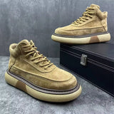 Advbridge 2025 Leather Men's Boots Winter Fashion Retro Comfortable Casual High Quality Thick Sole Warm Personality Men's Shoes
