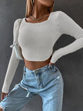 Advbridge aspen outfit winter Coralie Waffle Knit Crop Top