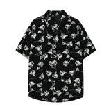 ADVBRIDGE  -  M-XXXXXL Plus Size Men Stay Cool in Style Breathable Turn Down Collared Summer Shirt Lightweight Quick-Dry & Trendy for Hot Days