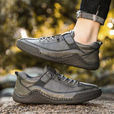 ADVBRIDGE  -  Designer Shoes Men Fashion Spring Autumn Large Men's Casual Shoes Leather Shoe Fashionable Handmade Man Shoes Sneakers Men
