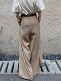 Advbridge 3 Colors Pants Men Baggy Design Spring Autumn Japanese Style Gentle Button Mopping Retro Aesthetic Solid Pantalones Handsome New