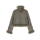 Advbridge Outwear Korean Fashion Warm Coat Women Casual Long Sleeve Elegant Jackets Chic Fur Y2k Slim Clothing Woman Design Spring