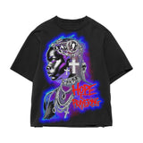 Advbridge Y2k Dark Casual T Shirt Mens Multi Pattern Printed Round Neck Cotton Top Gothic Style Summer New Oversized T Shirt Couple Style
