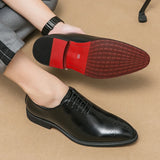Advbridge Luxury Mens Leather Shoes High Quality Men's Shoes Fashion Oxford Wedding Men Dress Leather Shoes Gentleman Office Man Shoe