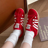 ADVBRIDGE  -  Retro Fashion Trend Casual Flat Ballet Style Single Shoes for Women New Spring Comfortable Versatile Shallow Mouth Sneakers