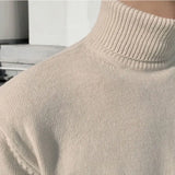 Advbridge Winter Warm Turtleneck Long Sleeve Casual Men's Knitted Sweater Keep Warm Men Jumper Knit Woolen Sweater Pullover Knitwear G39