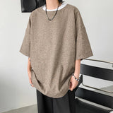 ADVBRIDGE  -  Summer New T-shirt 2025 Trendy Men Men Short Sleeve Harajuku T Shirts Trendy Male Tee Loose Tops 2025 Newt Shirt for Q218
