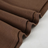 ADVBRIDGE  -  Summer Women Short Sleeve Dresses Ladies Solid Color V-Neck Bodycon Stretch Slim Mini Dress Vestidos Streetwear Beach Dress