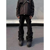 Advbridge American personality women white retro jeans street hip-hop ins trend new high street trendy pants for men and women baggy jeans