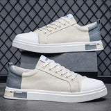 ADVBRIDGE  -  spring men's canvas shoes slip on flat outdoor men sneakers lightweight driving loafers breathable male casual canvas shoes