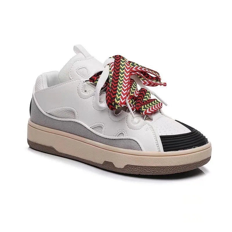Advbridge Women Shoes Design Sense Niche Retro Sneakers Sports Bread Shoes Men and Women All-match Trendy Low Top Designer Shoes