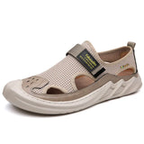 ADVBRIDGE  -  Sandals Man Fashion Summer Outdoor Beach Casual Baotou Hole Shoes for Men Breathable Platform Beach Indoor Roma Sandals