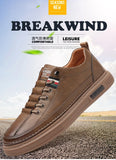 Advbridge Men's shoes spring and autumn style 2024 new trend versatile men's casual shoes board shoes leather soft sole breathable leather