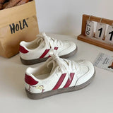 ADVBRIDGE  -  Women's Casual Shoes Cute Kitten Embroidery Soft Bottom Non-slip Comfortable De Training Shoes New Hundred Fashion Plate Shoes