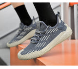 ADVBRIDGE  -  Fashion Mens Casual Shoes Summer Lightweight Flying-Woven Running Sport Shoes Male Mesh Breathable Soft Soled Comfort Sneakers