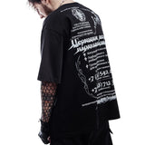 Advbridge Dark Summer New T Shirt for Men and Women Cotton Printed Short Sleeved Y2K Gothic Punk Round Neck Retro Casual Design Niche Tops