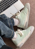 ADVBRIDGE  -  Fresh Women Sneakers Soft Purple Female Students Board Shoes Lace Up Tennis Sport Shoes Lt.Green Latex Insole Quality