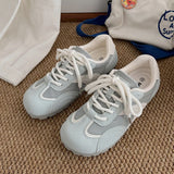 ADVBRIDGE  -  Round Toe Flat Casual Shoes Spring 2025 New de Trainers Women's Breathable Thin Bottom Sports Flat White Shoes