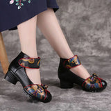 ADVBRIDGE  -  High quality Pumps Shoes Women's Red Leather Woman Comfortable Small Pressure Pumps Ladies Low Heels Crossdresser Shoes Mom