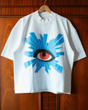 Advbridge Y2K Hip Hop Spirit T shirt Men Harajuku Street Eye Printed Super T shirt New Skateboard Casual Short Sleeved Street Wear y2k top