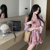 Advbridge Female Dress Short Mini Women's Long Sleeve Dresses A Line Korean Style Trendy Beach Elegant Party 2025 Fashion Xxl Clothing Y2k