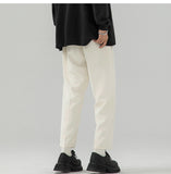 ADVBRIDGE  -  Summer Suit Pants Men Fashion Society Mens Black Dress Pants Korean Loose Straight Casual Pants Mens Office Formal Trousers