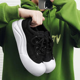 ADVBRIDGE  -  New Style Running Shoes Couple Style Unisex Running Shoes Genuine Leather Casual Men's Trendy Shoes with Sheepskin Lining-O