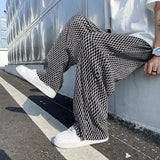 Advbridge Men's Casual Pants Hip Hop Hippie Trousers Male Plaid Loose Summer Stylish Korean Style Y2k Cotton Long New In Comfortable
