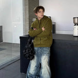Advbridge Winter Clothing Men's Luxury Knitted Hooded Pullovers Sweater Casual Streetwear Striped Pocket Solid Color Long Sleeve Hoodie