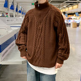 Advbridge Men's Sweater Turtleneck Half Zipper Up Autumn Winter Cold Blouse Y2k Sweaters Quality Jumpers Male Knit Polo Pullover B113