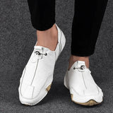 Advbridge Mens Sneakers Casual Slip On Loafers Outdoor Light Flats Autumn Leather Shoes Comfortable Mens Sneaker Lychee elegant shoes
