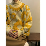 Advbridge 2024 Sweater Winter Sunflower Warm Sweaters  Fashion Male O-Neck Pullovers Sweater Men Loose Casual Sweater Thick Knitted Unisex