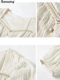 Advbridge Summer New Women Fashion Elegant White Midi Dresses Vintage Princess Female Party A Line Clothes Vestdios