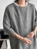ADVBRIDGE  -  Summer New T-shirt 2025 Trendy Men Men Short Sleeve Harajuku T Shirts Trendy Male Tee Loose Tops 2025 Newt Shirt for Q218