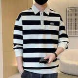 Advbridge T Polo Shirts For Men Stripe Green Male Clothes Sweatshirts Luxury Tops Aesthetic Korean Autumn Y2k Bulk Luxury Tee Sale It