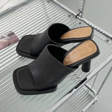 ADVBRIDGE  -  Summer Luxury Design Slipper Women Fashion Platform Square Toe High Heel Ladies High Quality Slides Outdoor Dress Party Sandals