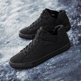 Advbridge 2024 Black Sneakers Men Canvas Shoes Height Increasing 3cm Cool Young Man Footwear Breathable Cloth Mens Casual Shoes
