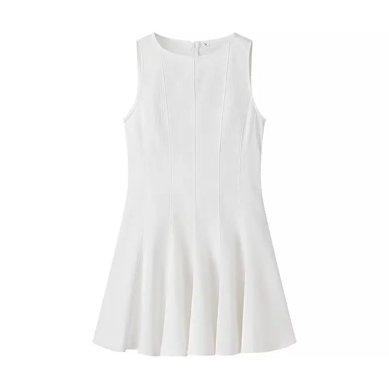 ADVBRIDGE  -  Women’s White Waist Dress Womens Dresses Sexy Shop Products Women's Summer Fashion Party Woman Short Sundress