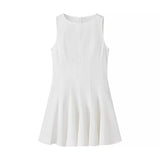 ADVBRIDGE  -  Women's White French Dress Womens Dresses Prom Elegant Pretty Short Evening Summer Woman Clothing Store Y2k