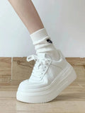 Advbridge White Sports Shoes Korean Women Platform Sneakers Casual Harajuku Tennis Female Vintage Vulcanize Designer Footwear