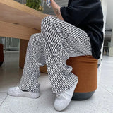 Advbridge Men's Casual Pants Hip Hop Hippie Trousers Male Plaid Loose Summer Stylish Korean Style Y2k Cotton Long New In Comfortable