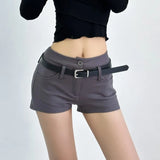 Advbridge A Line Shorts Women Summer Hot Girls Slim Design High Waist Retro Basic Black All-match Trendy Casual Females