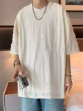 ADVBRIDGE  -  New Arrival Fashion Hip Hop Fashion Casual Leisure T Shirt Men Harajuku T-Shirts Korean Style Solid Color Tees Tops 2025 Q93