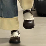 Advbridge Woman Pumps Gothic Shoes for Women Kawaii Mary Jane Evening Black Cute Low Heel Elegant Japanese Style Lolita Round Toe L Korean